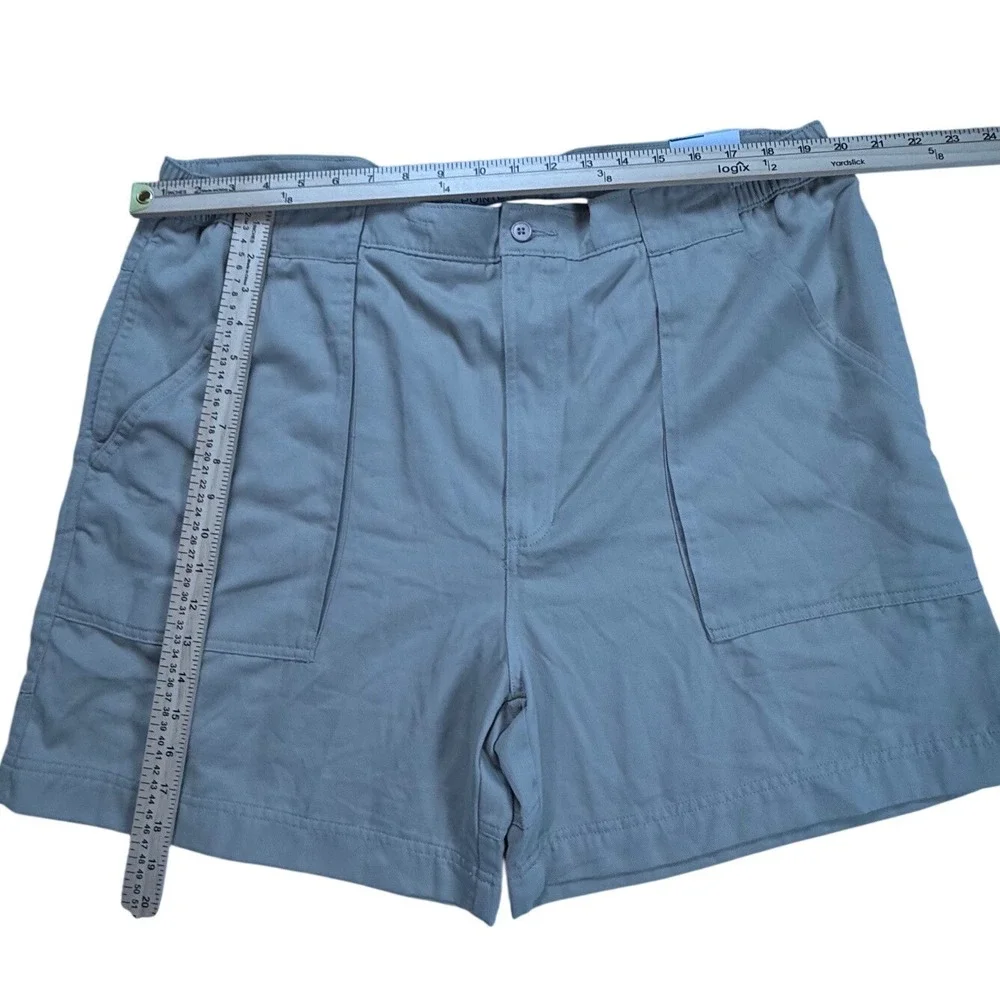 Windham Pointe Mens 42 Plaza Taupe Cargo‎ Shorts Side Elastic 6in Inseam New